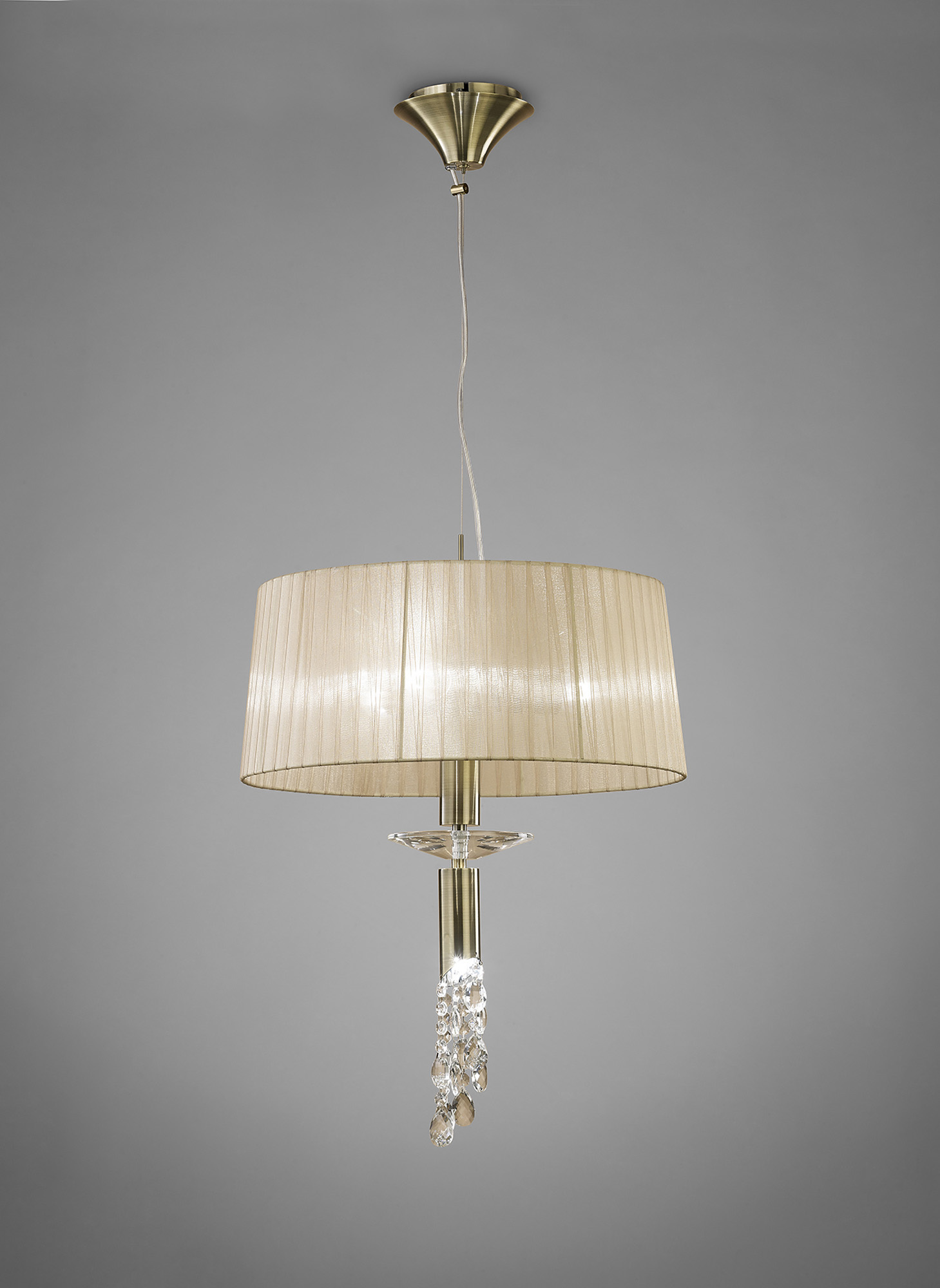 M3878  Tiffany AB Pendant 3+1 Light